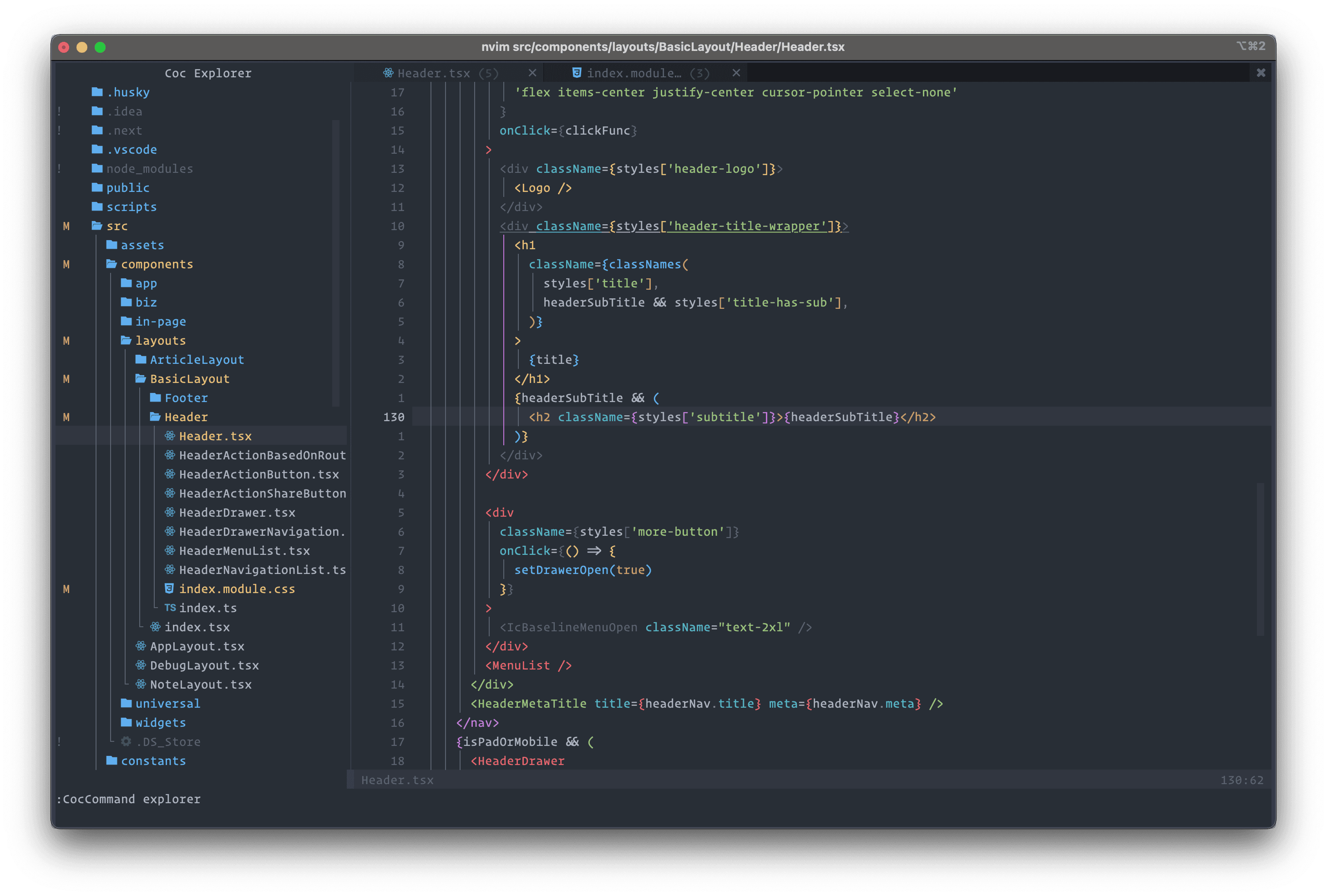 ! 新しい NeoVim の設定