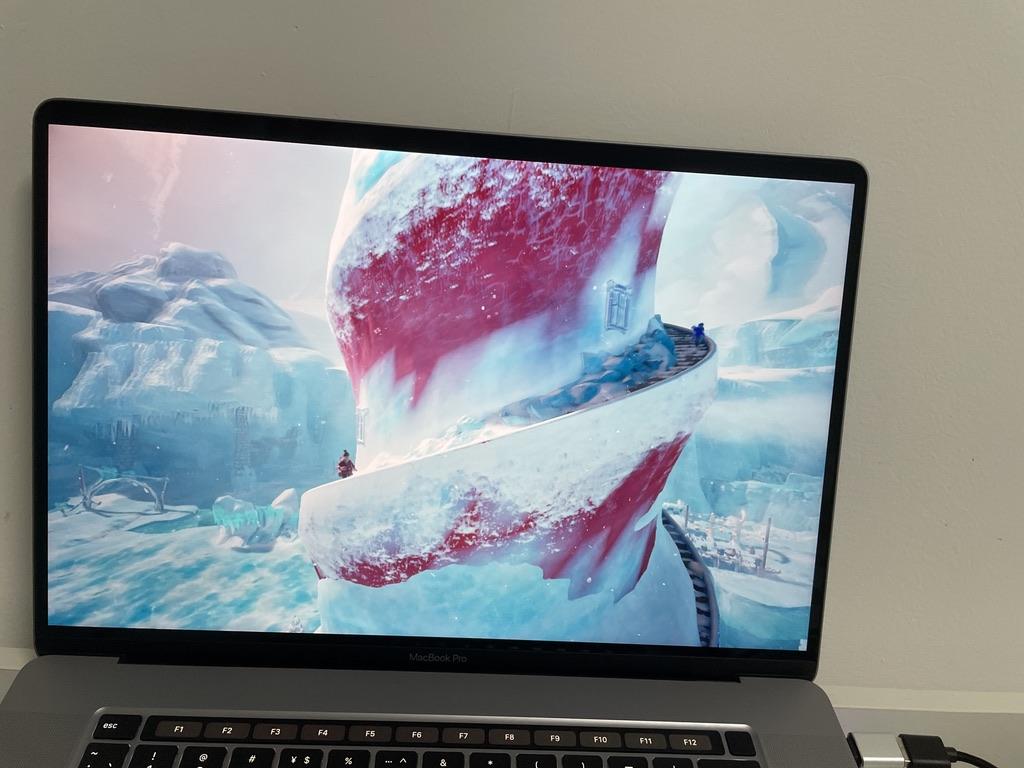 The graphics on MacBook are a bit blurry